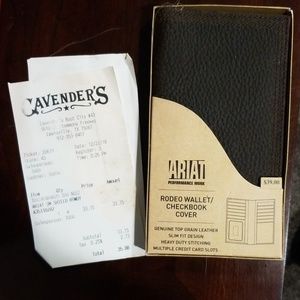 Ariat brown leather wallet